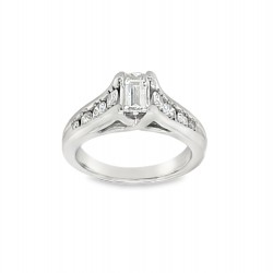 Pre Owned Platinum Princess Cut Diamond Ring ZB18